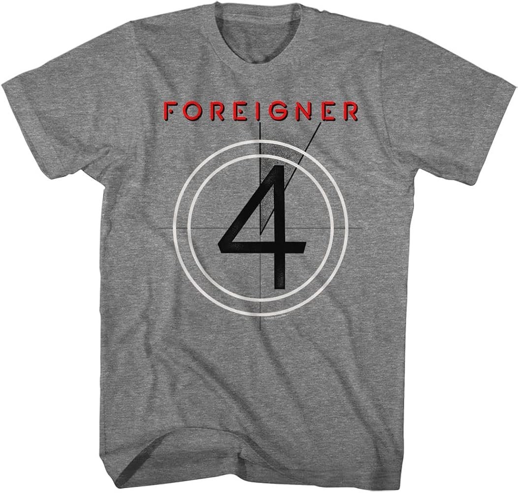 Vintage Foreigner 4 Album Cover Graphite Heather Unisex S-5XL Shirt A107
