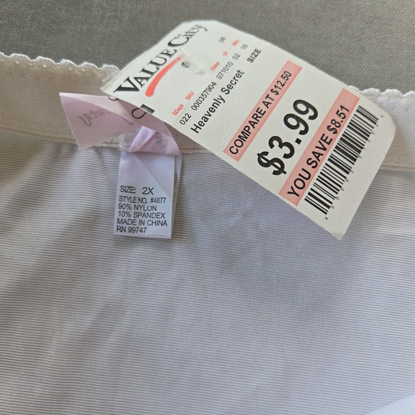 NWT Heavenly Shapewear 2X Plus Size Control Brief Vtg Girdle Panties Support