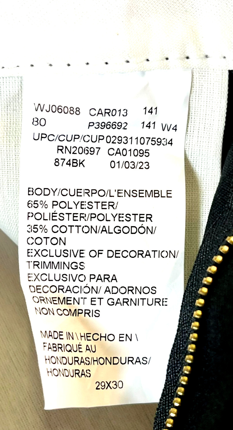 Dickies 874 Original Fit Straight Leg Pants Black Mens Size 29×30