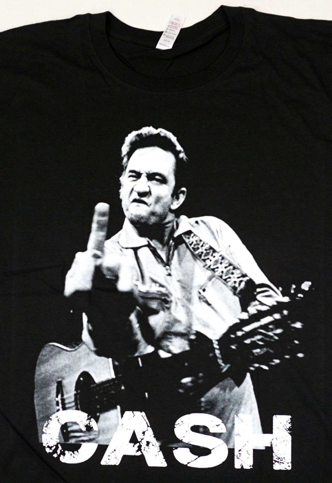 JOHNNY CASH T-shirt Man In Black Country Rock Singer 100% Cotton Tee Men’s New