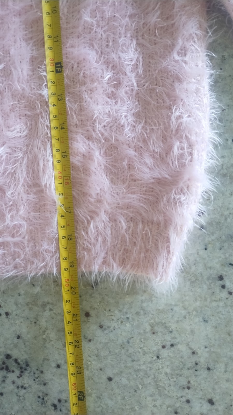 YUMI Pink Chenille Fuzzy Knit Crew Neck Long Sleeve Pullover Sweater Small