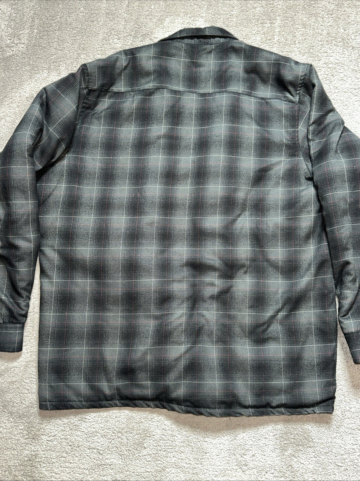 Dixxon Snap-On Jacket Mens XL Plaid Quilted Flannel Workwear Snap On Limited