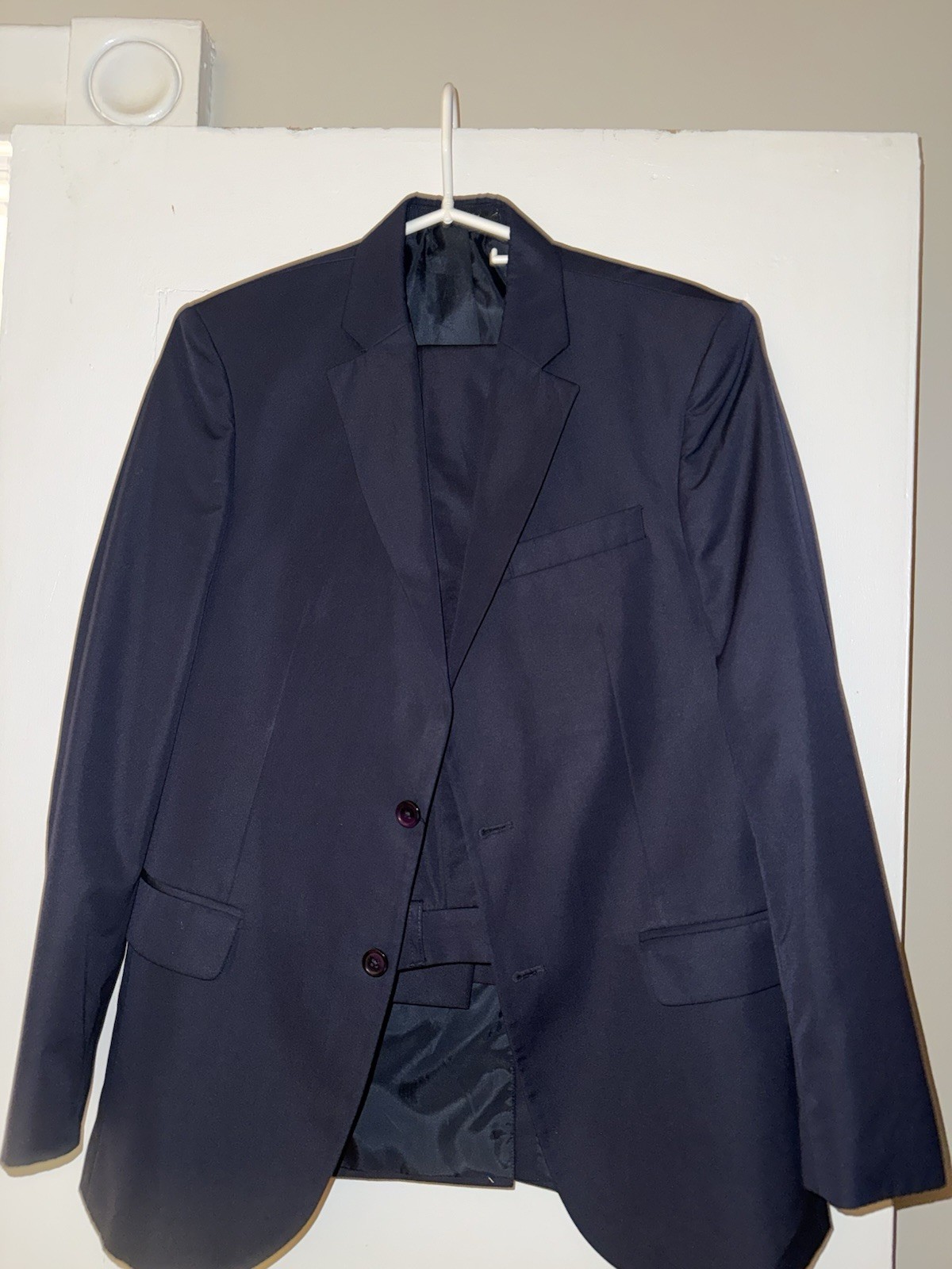 Greg Norman Men’s Performance Suit 38r 32×30 Navy Blue