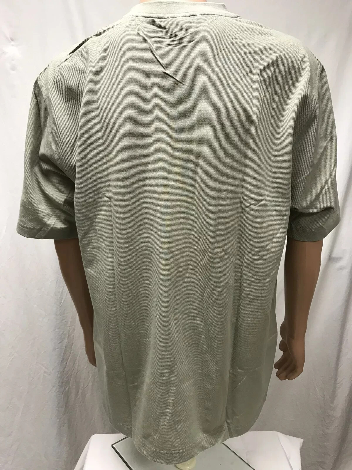 NWT Lacoste Men’s Crewneck Short Sleeve 100% cotton Tee, Gray, Size 4-9