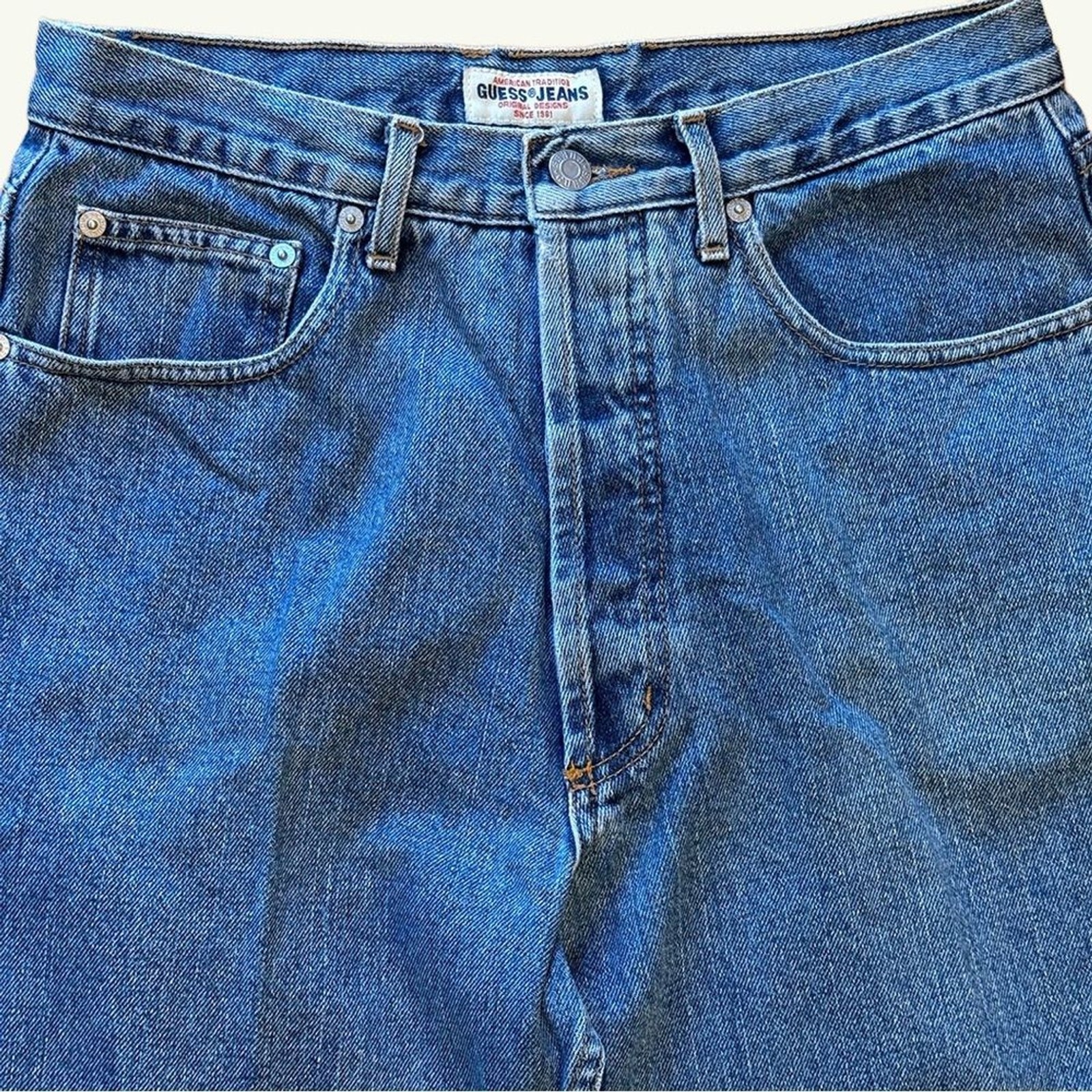 Vintage Guess USA Jeans Relaxed Tapered Dad Fit 32