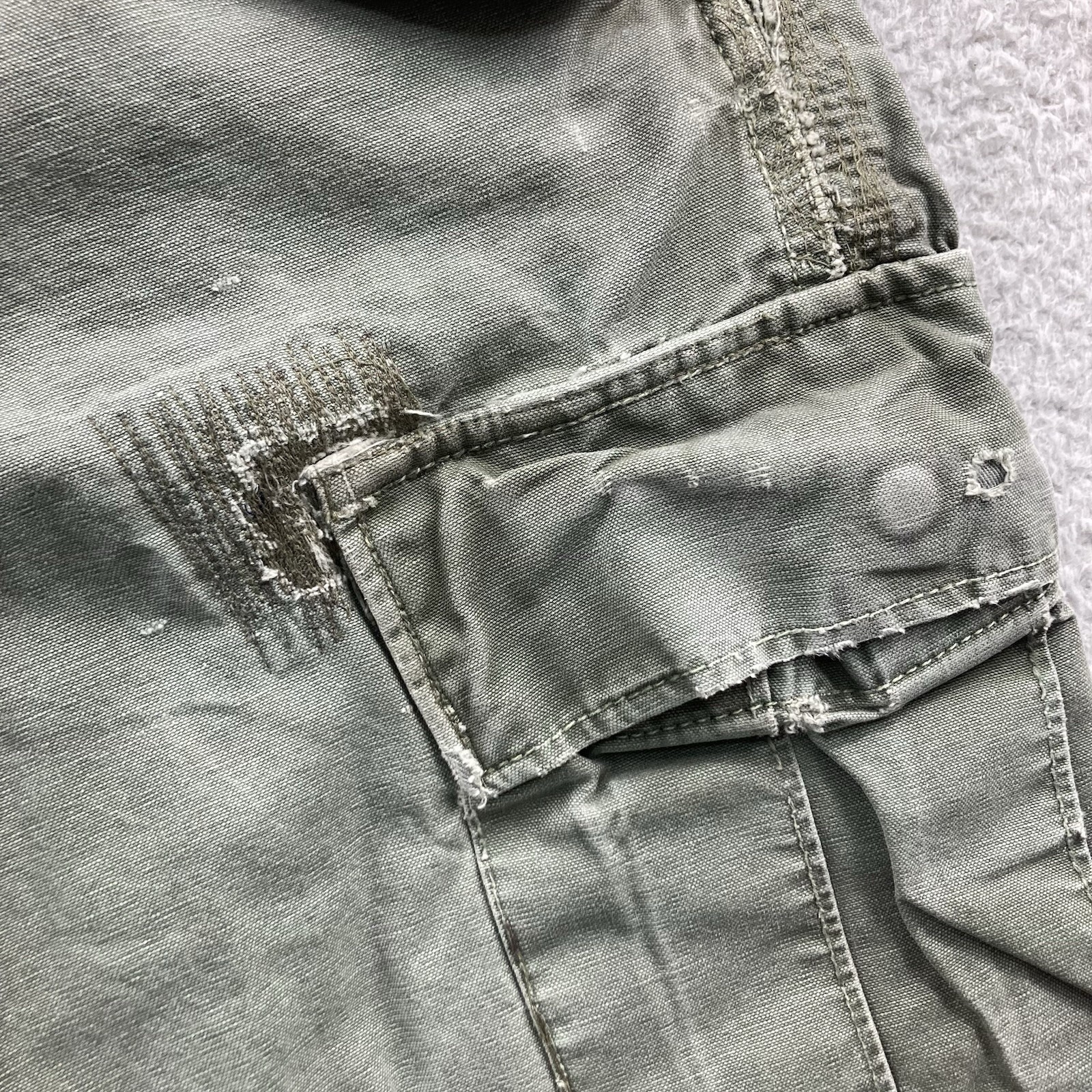 Denim And Supply Ralph Lauren M51 Cargo Pants Men 30×32 Green USA UK Flag Patch