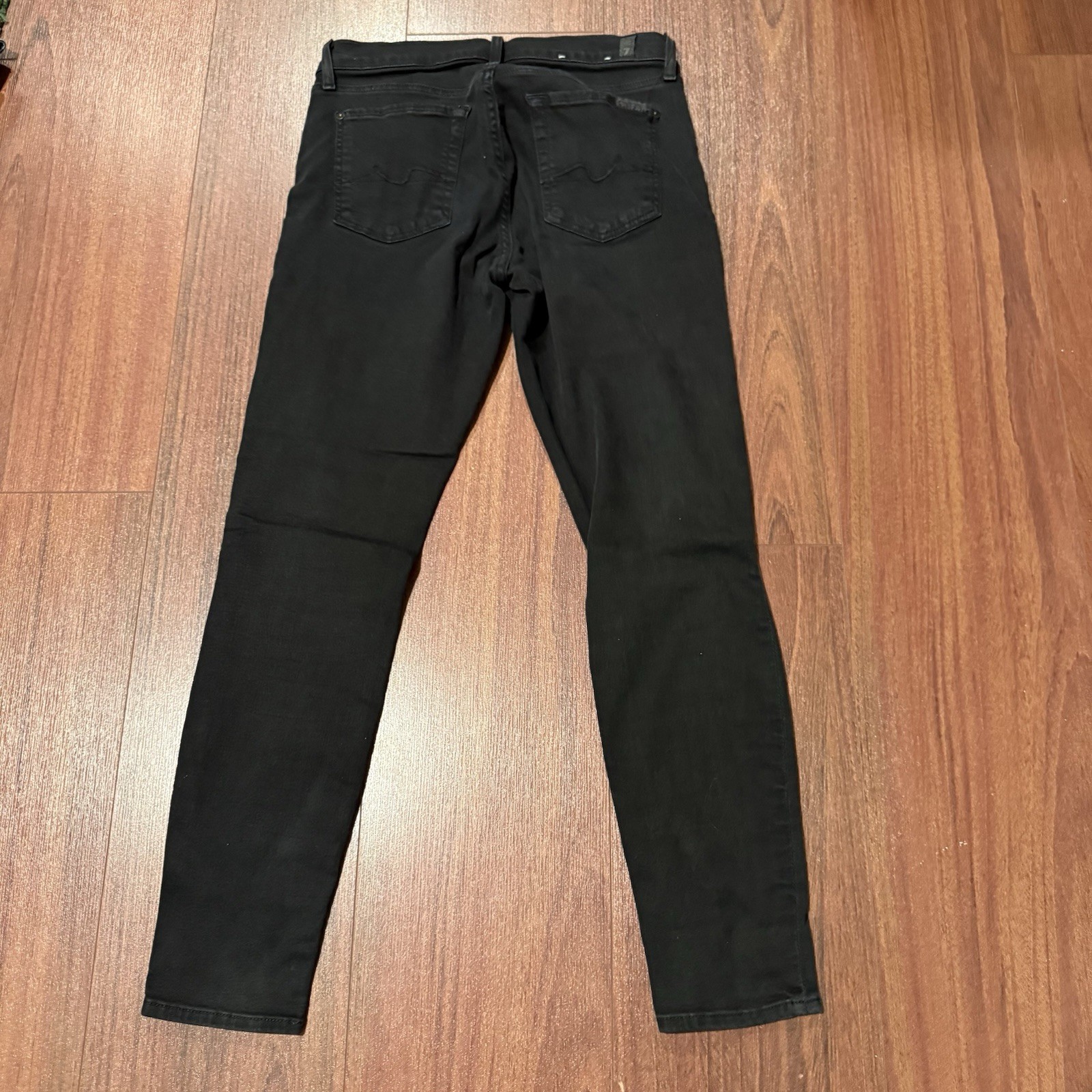 7 For All Mankind Ankle Gwenevere Medium Wash Denim Jeans Womens Size 27 Black