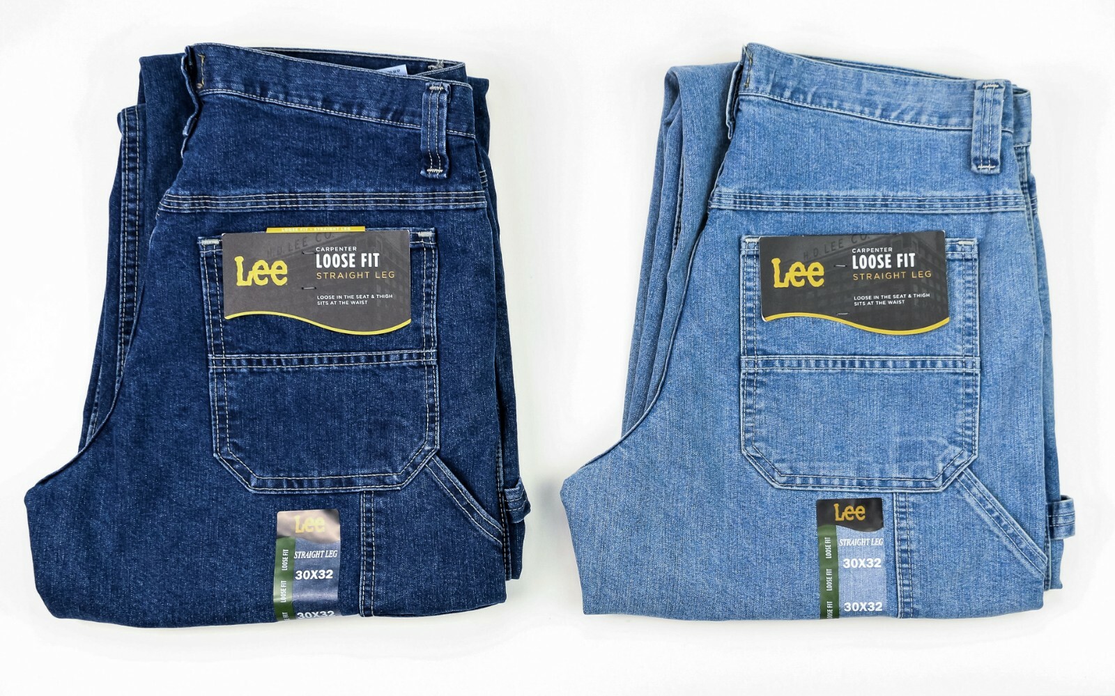 New Lee CARPENTER JEANS Men’s Dark and Light Stone Colors Available