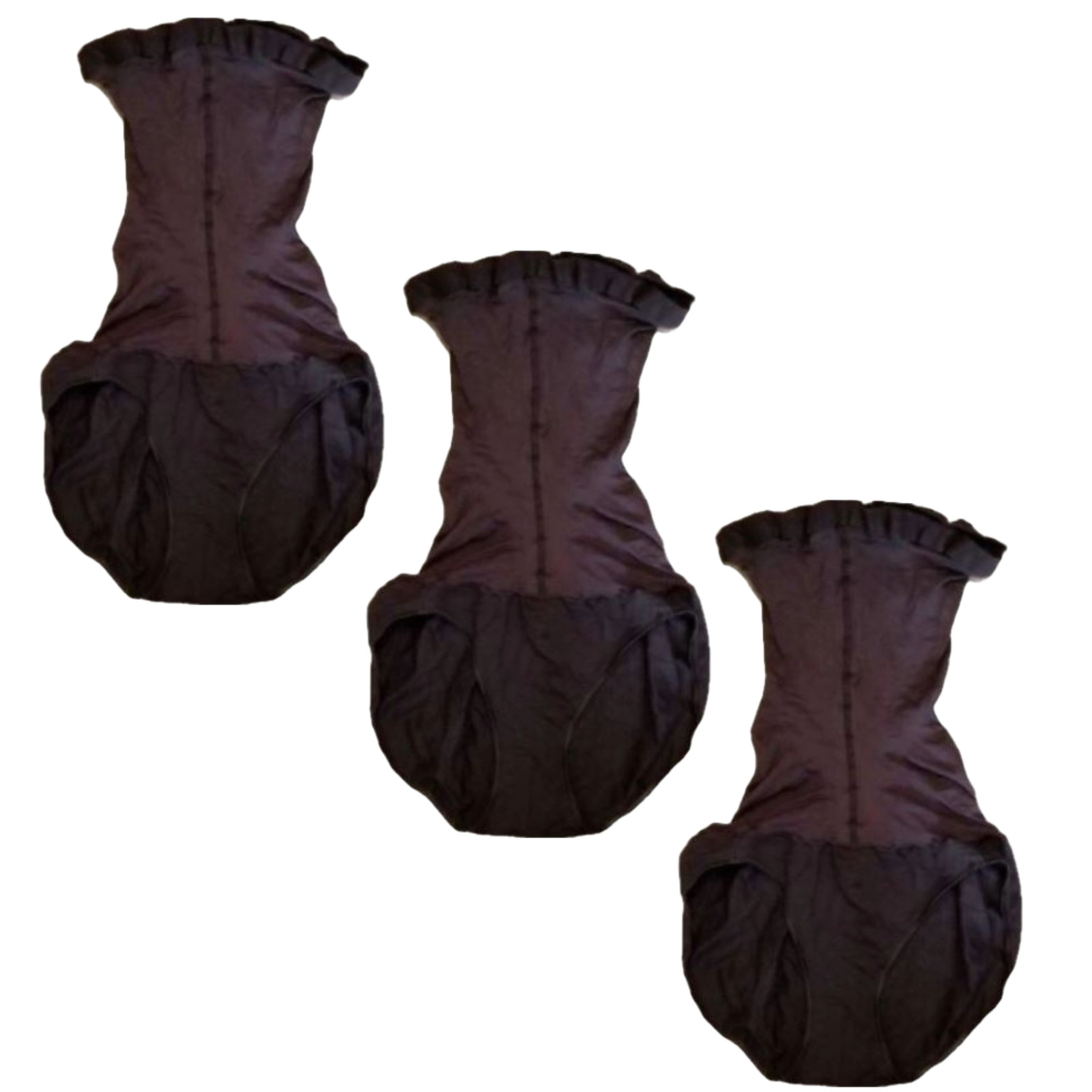 Spanx Shapewear High-Waist Briefs Lot of 3 Size C Medium Black