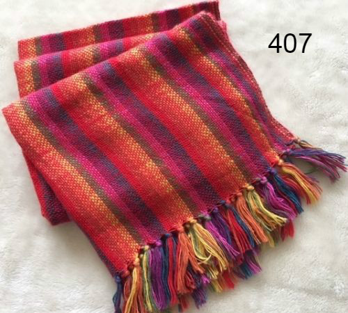 Alpaca Wool Scarf Shawl Handmade Colorful Pashmina Natural fibers /No synthetics