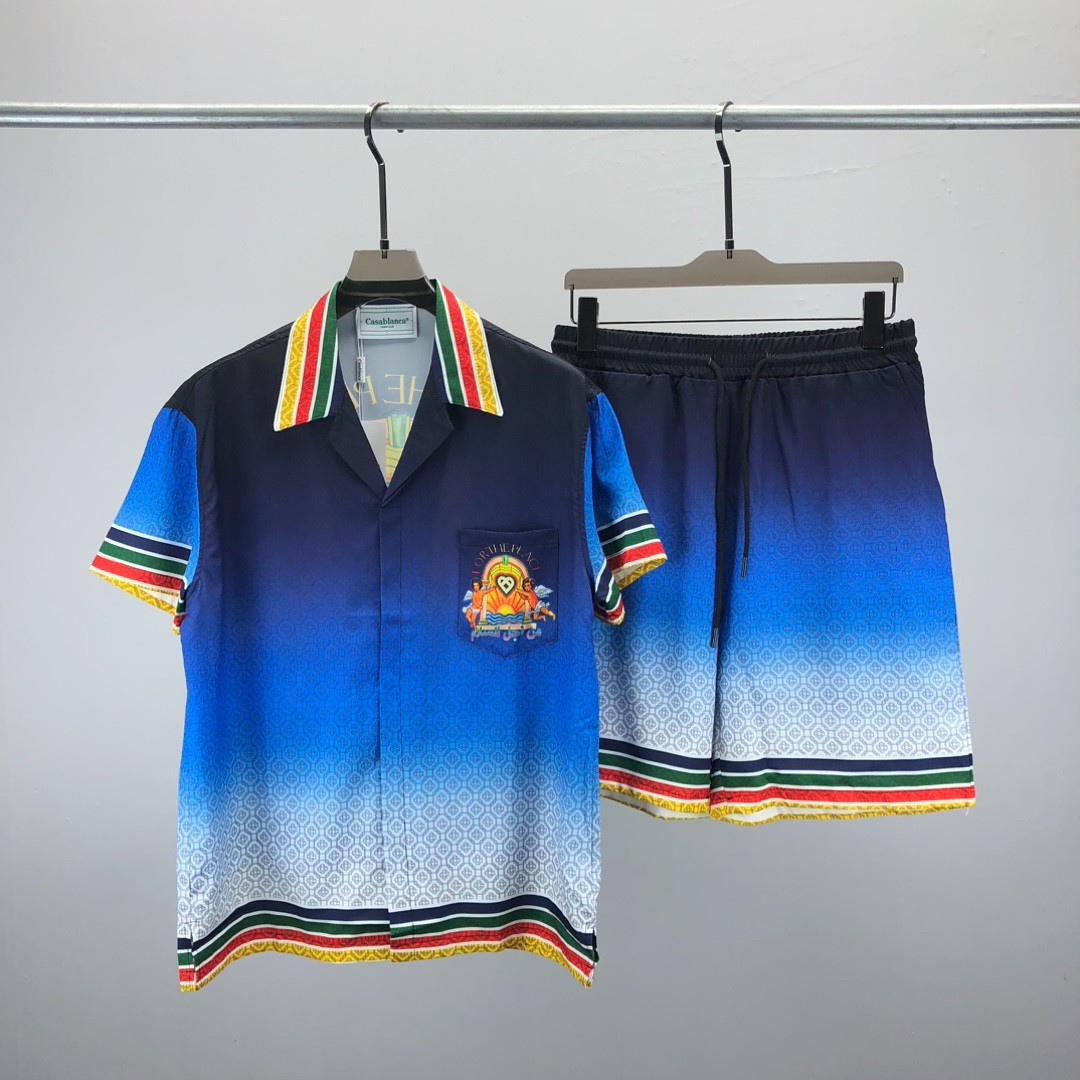 Casablanca high-end vacation shirt shorts, Hawaii beach vacation set [6 variati