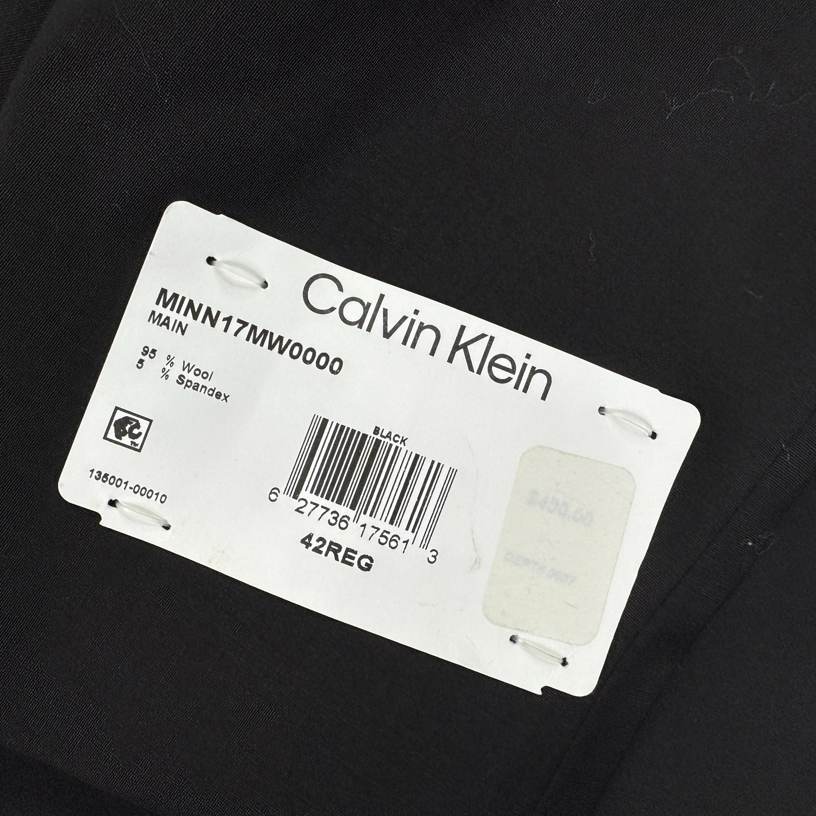 Calvin Klein Mens X Slim Fit Infinite Stretch Tuxedo Suit Jacket Black 42R