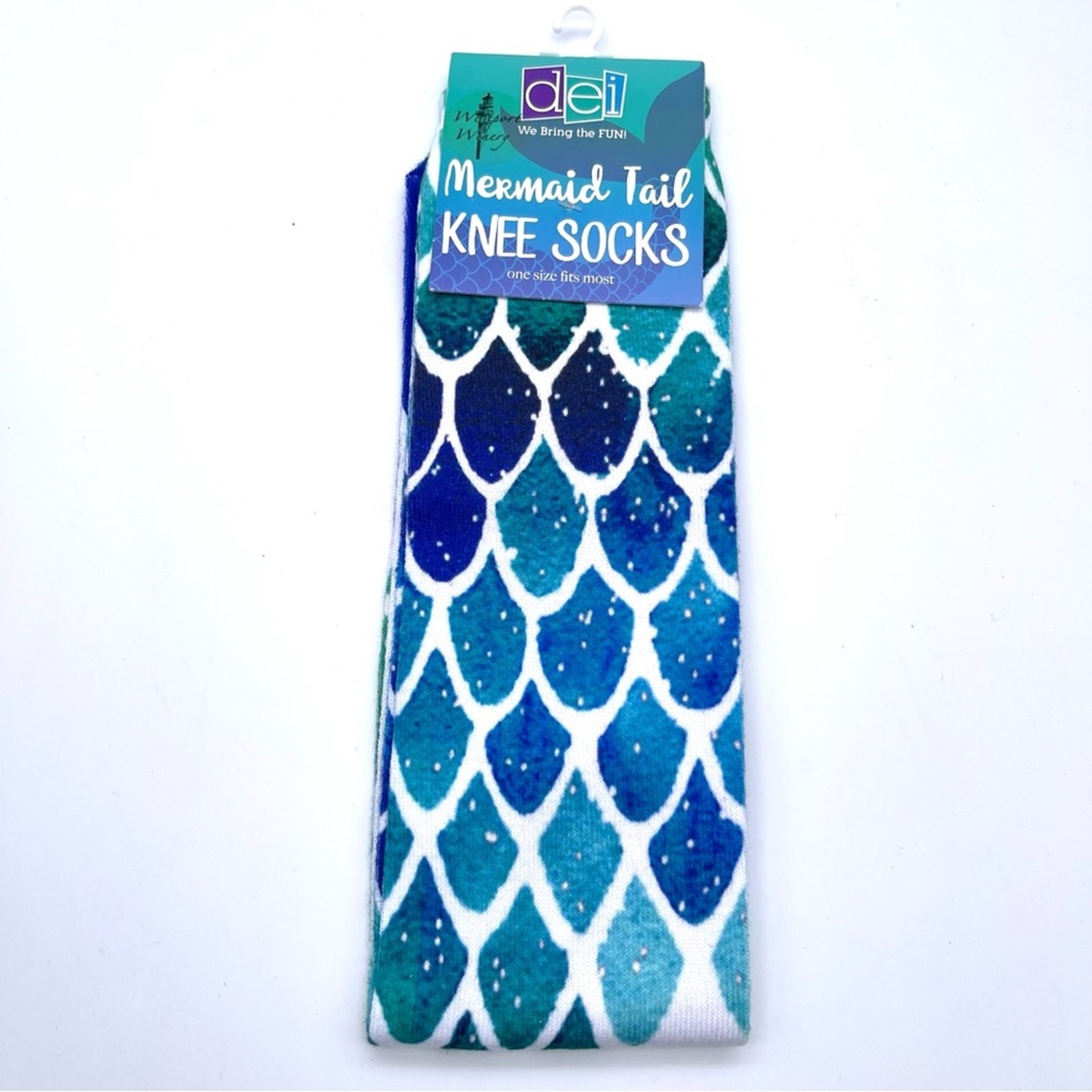 DEI Mermaid Tail Women’s Knee Socks – One Size Fits Most – NWT
