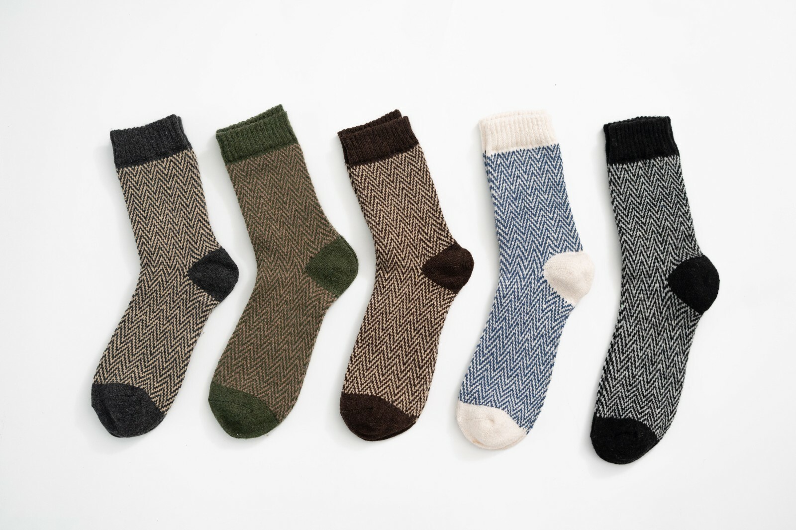 5 Pairs Womens Winter Warm Thermal Lambs Wool Merino Heavy Duty Boot Socks 5-9