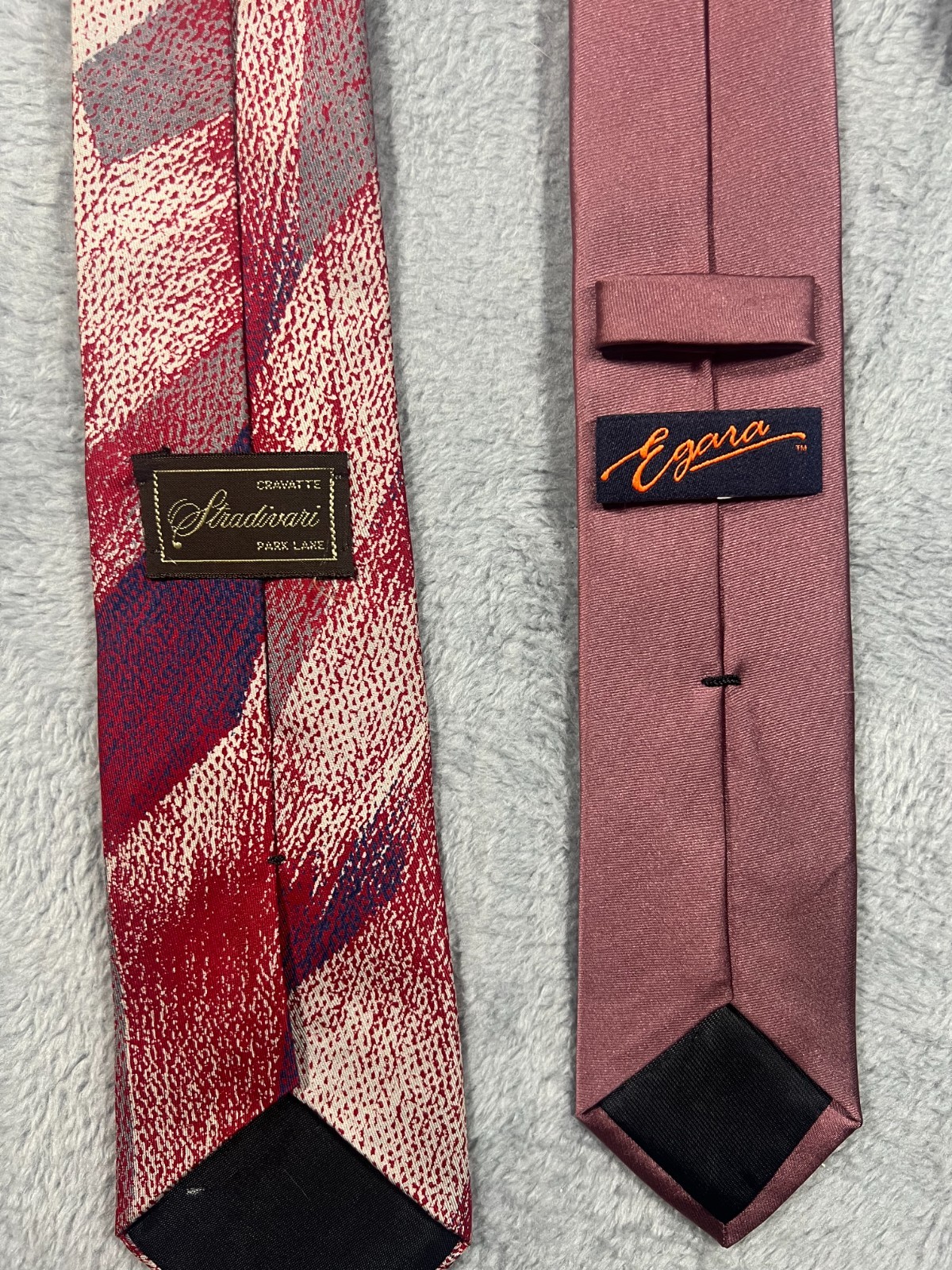 Egara 100% Silk Necktie and Stradivari Multi-Color 100% Silk Necktie