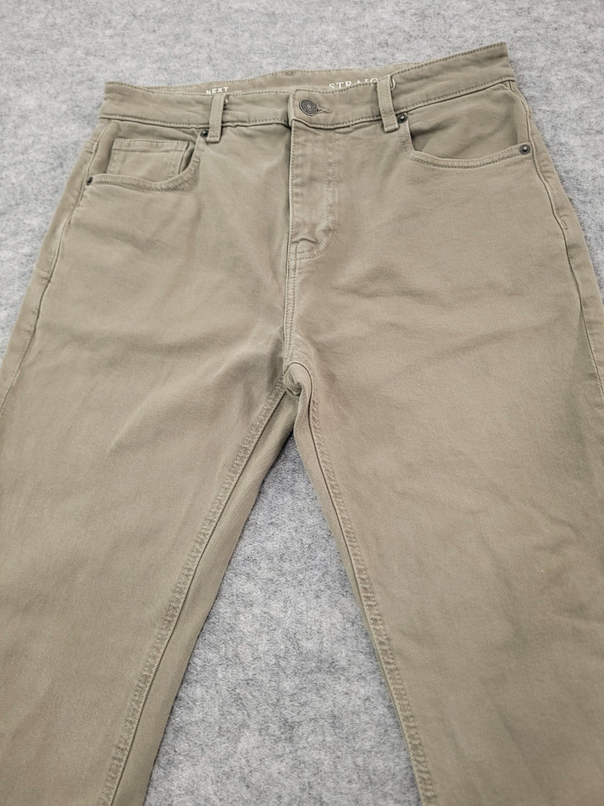 Mens Next Jeans Size 32 R Straight Fit with Stretch W32 L31 Zip Fly