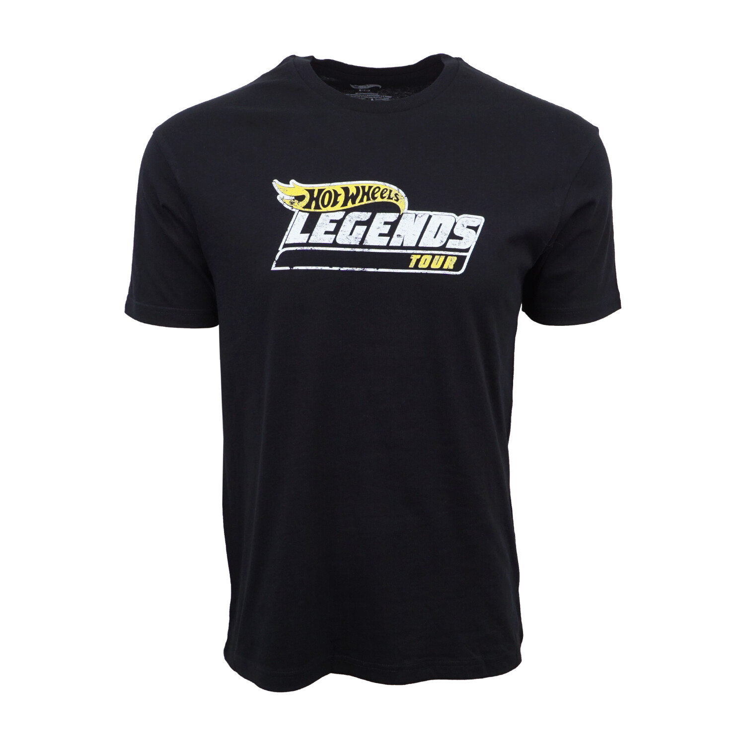 MENS HOTWHEELS LEGENDS TOUR T SHIRT BLACK DISTRESS LOGO