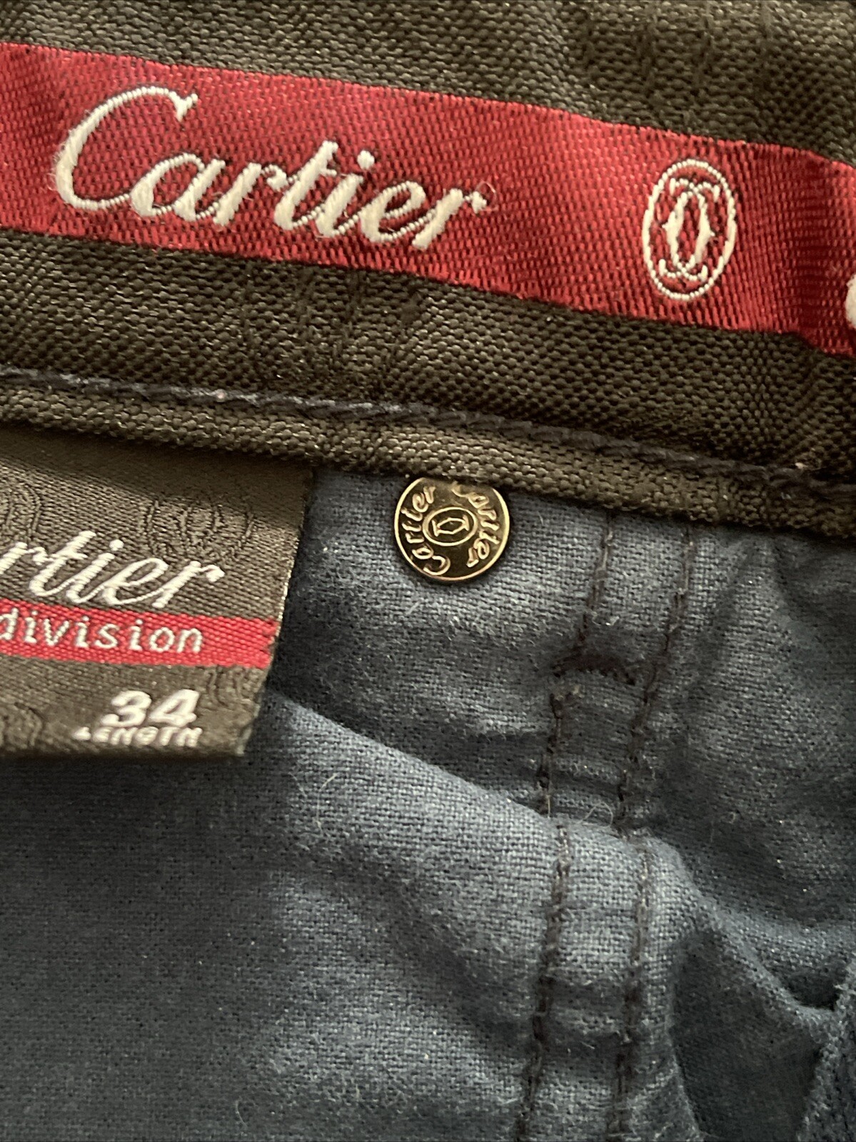 Cartier Jeans Division Men actual fit W32 L27.5 Blue Made in France *READ
