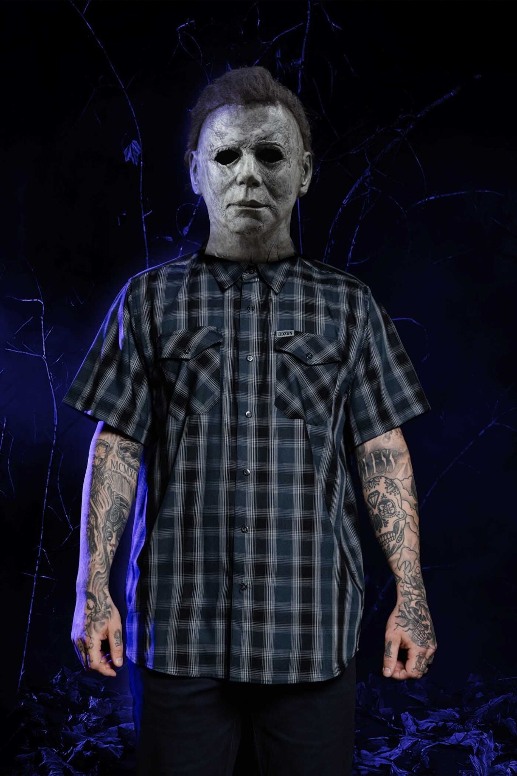 DIXXON Flannel THE SHAPE Bamboo Shirt SS Men’s LARGE Horror Series Friday 13th