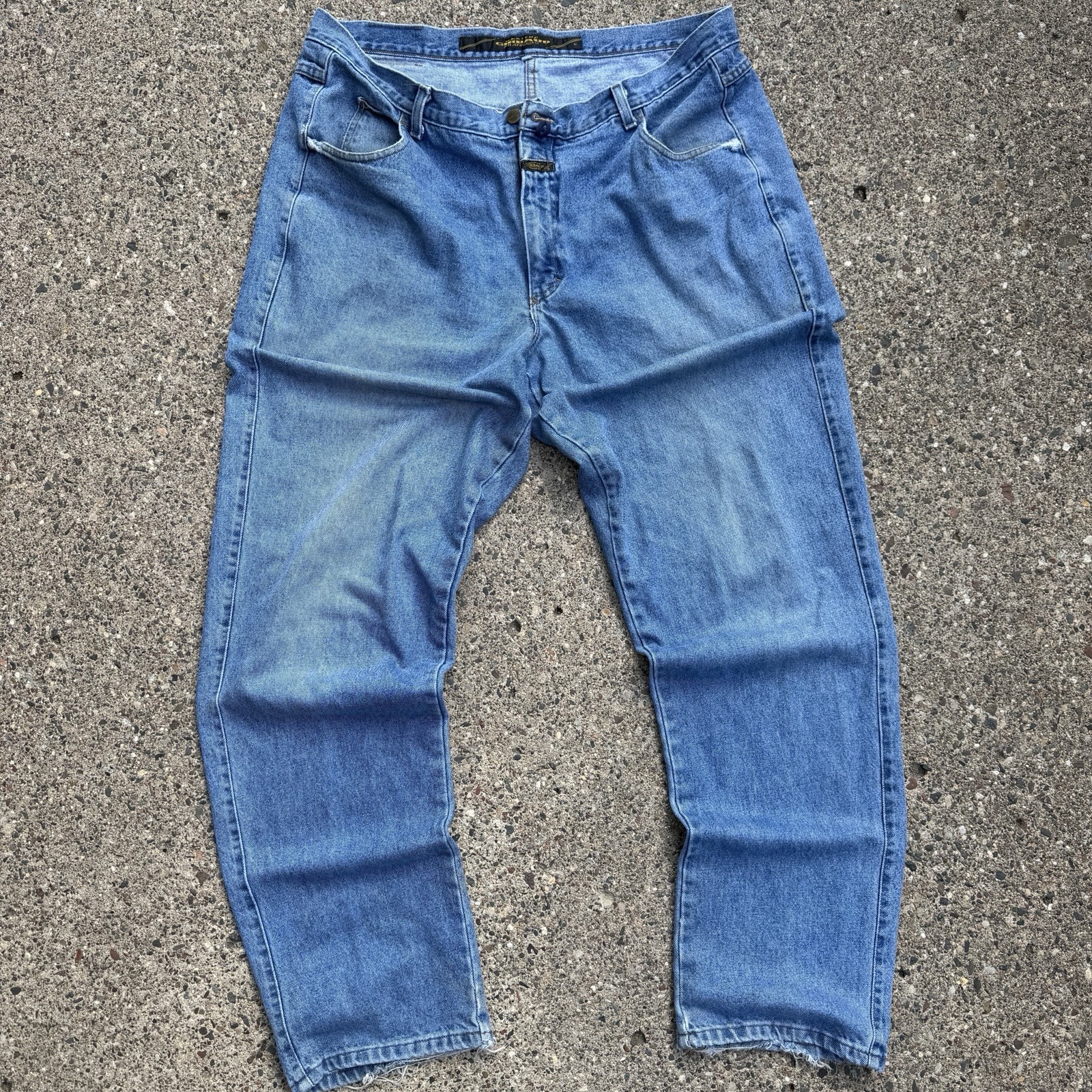 Marithé + François Girbaud Men’s Blue Light Wash Straight Denim Jeans Size 40