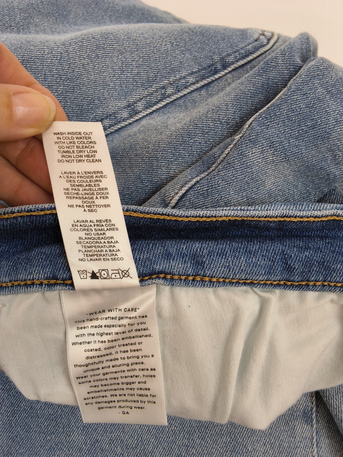 Good American Good Waist Palazzo Wide Leg Jean Womens 30+ (50″x33.5″) NWT #W5061