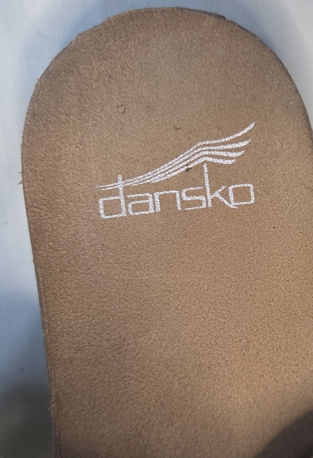 Women’s Dansko Ronda Cork Ivory Milled Nubuck Adjustable Straps Ergonomic Sz 7