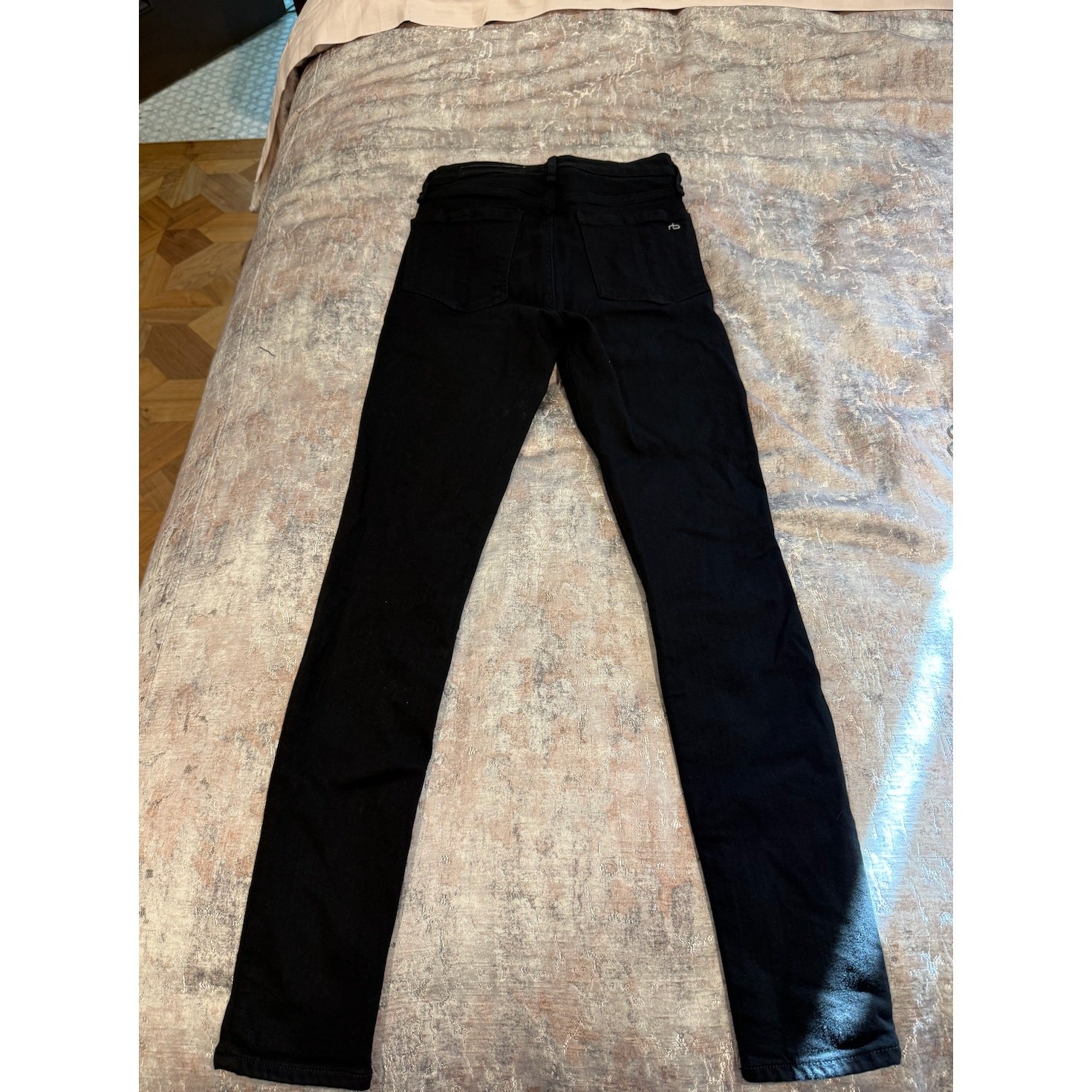 Rag & Bone New York Black Skinny Jeans | Size 24 | Cotton Blend | Dark Wash