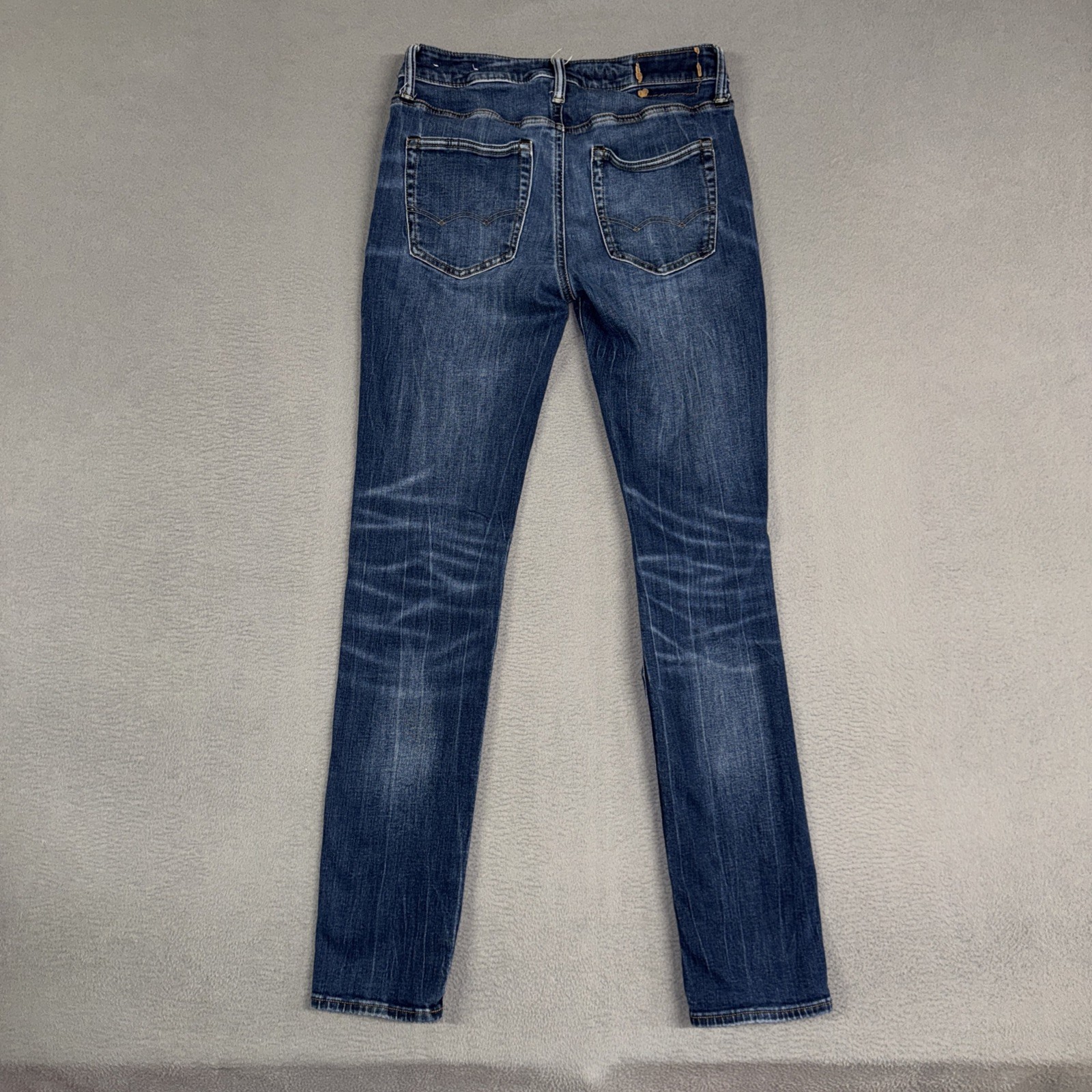 American Eagle Jeans Mens 30×34 (Fits 29×32) Blue Slim Straight Stretch Denim