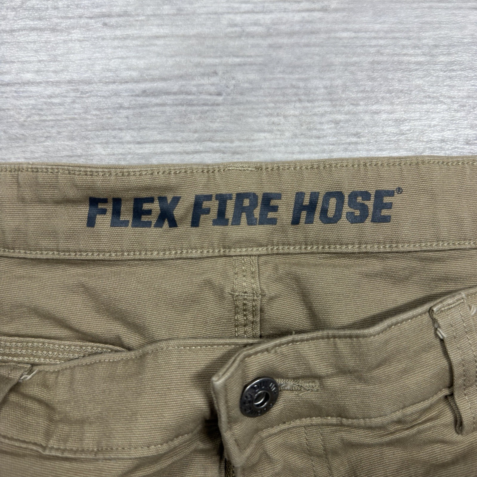 Duluth Trading Company Flex Firehose Khaki Work Pants Slim Fit Men’s 40 X 30