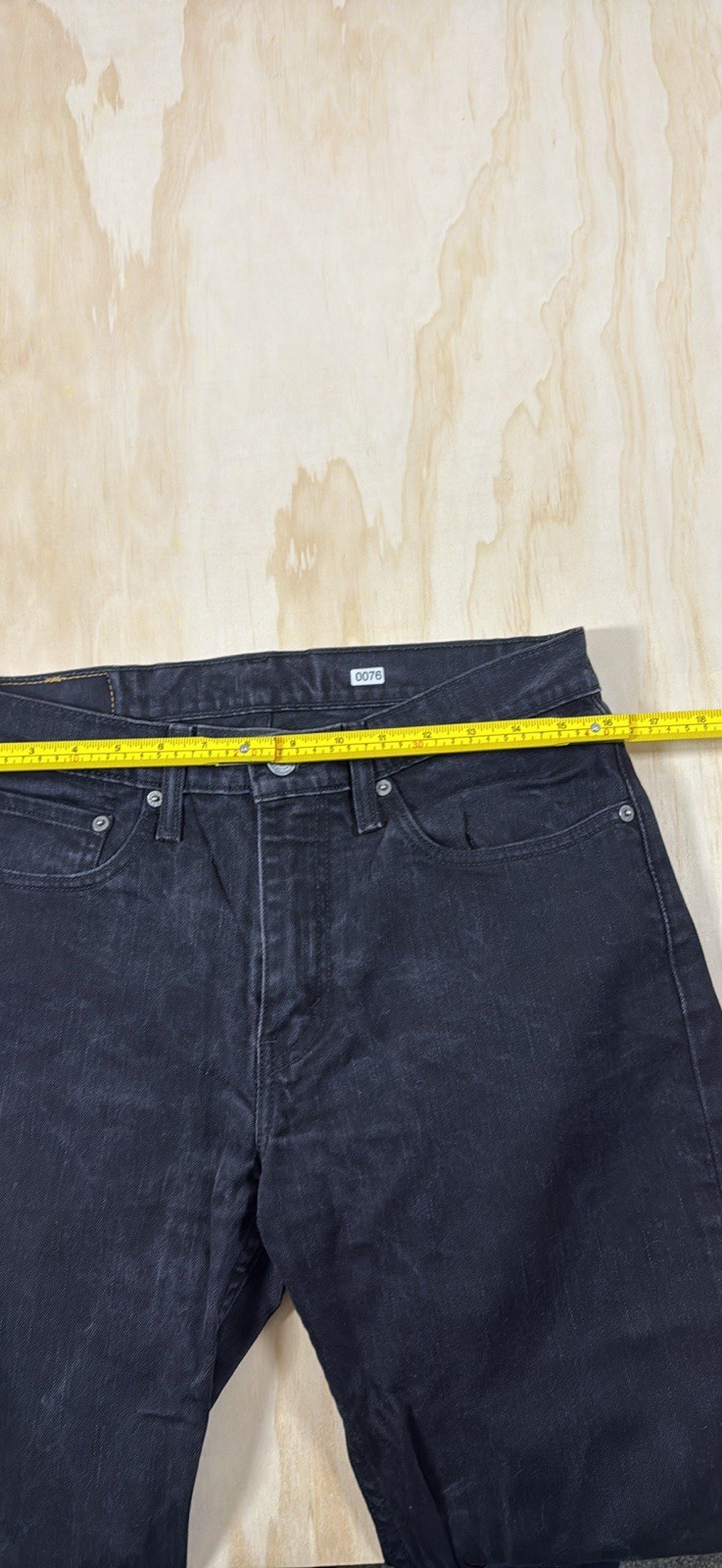 Levi’s Men’s Black Dark Wash Denim Jeans Slim Fit Straight Leg Mid Rise