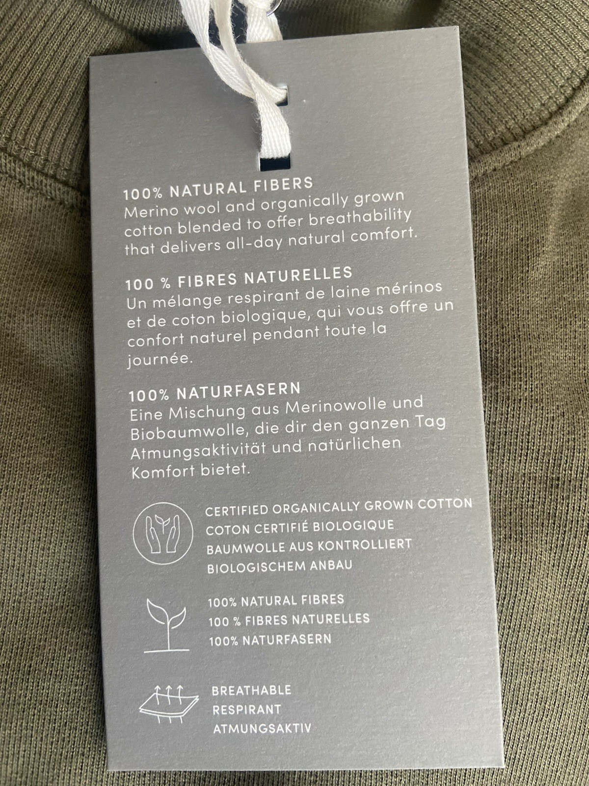 NEW Icebreaker 30% Merino Wool Blend Sweatshirt Size M Retails for $130 Loden