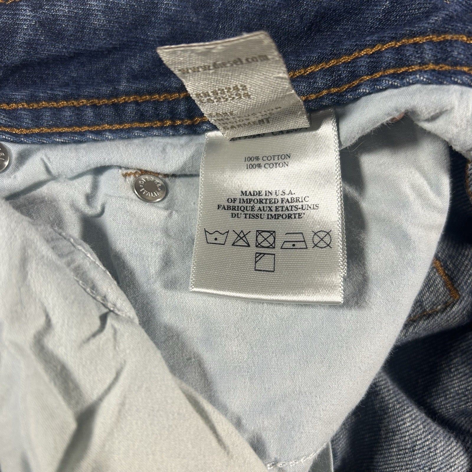 Diesel Larkee Regular Straight Jeans Mens 33×32 Blue Button Fly USA Made