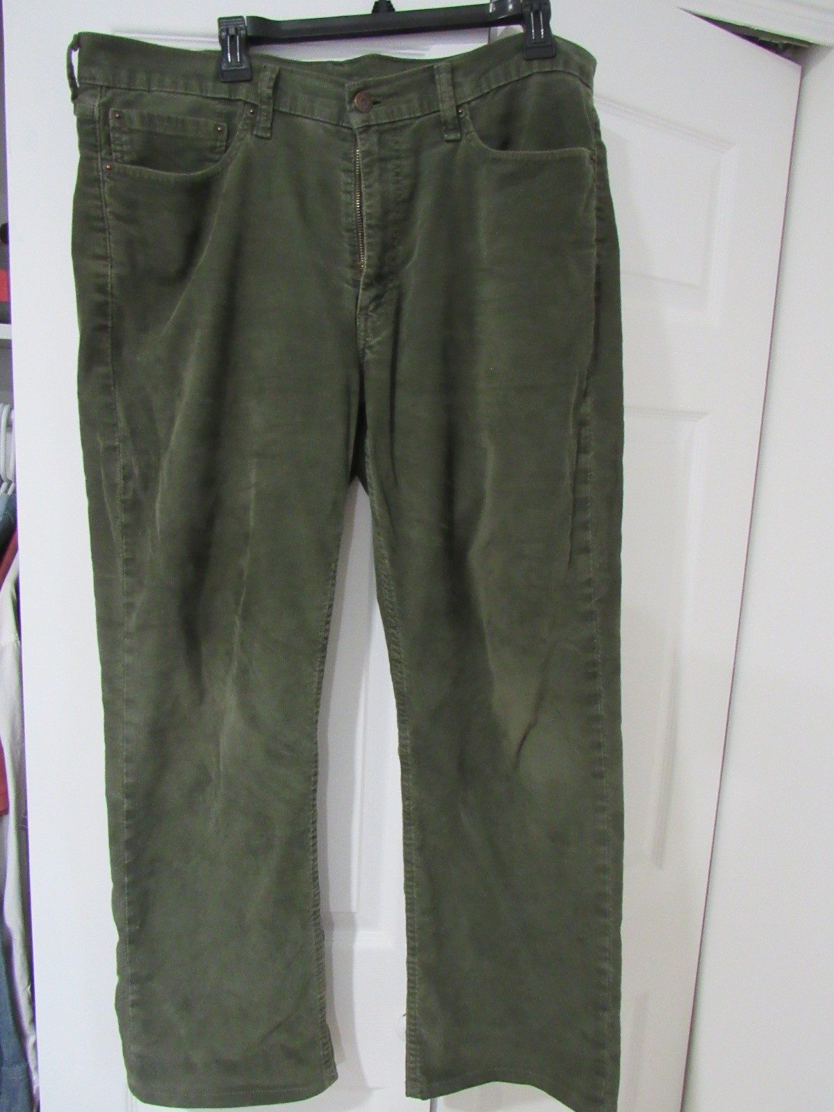 Levi’s 514 Straight Pants Mens 36×32 Olive Green Stretch NWT