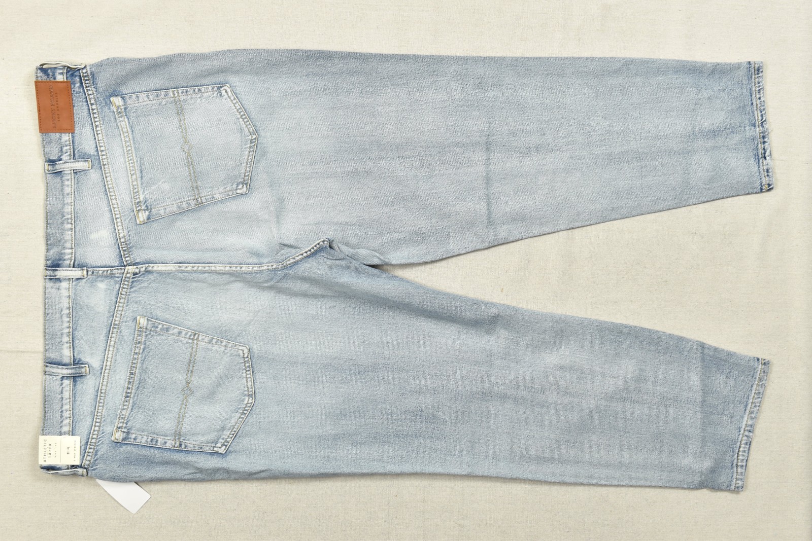 LUCKY BRAND MEN’S ATHLETIC TAPERED DENIM JEANS BLUE 46X30 2-WAY STRETCH NEW