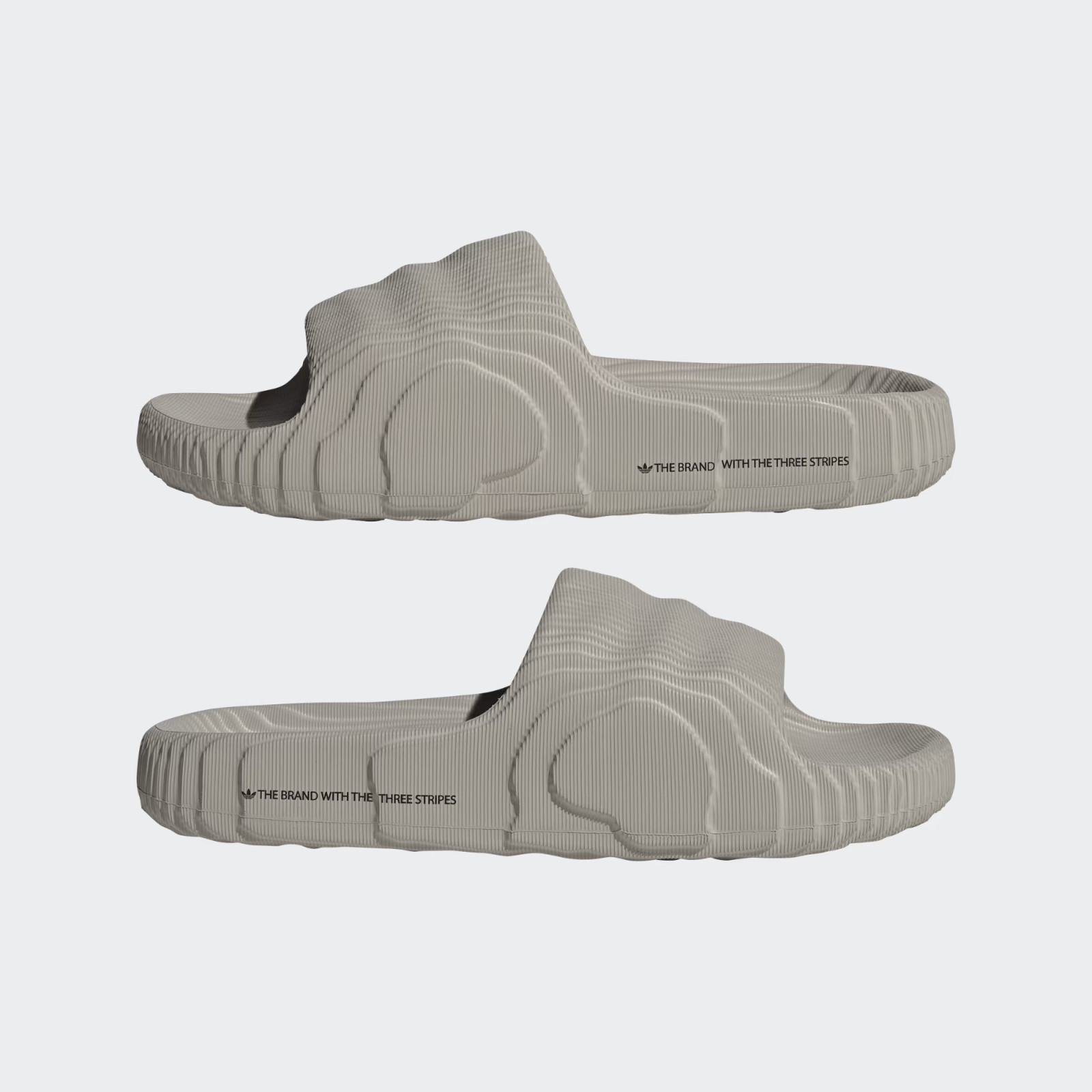 Adidas Mens Adilette-22 Slides – Light Brown/Light Brown/Core Black
