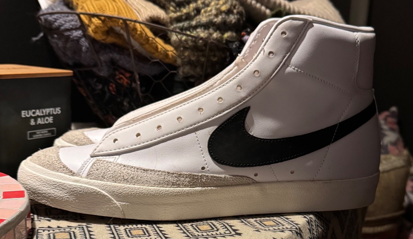 Nike Blazer Mid – Men’s Size 13 – White/Black – BQ6806-100