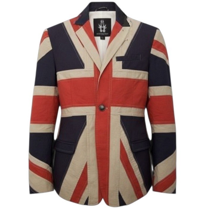 UNION JACK SUIT COTTON BLAZER COAT MADCAP ENGLAND BRITISH FLAG COSPLAY COSTUMES