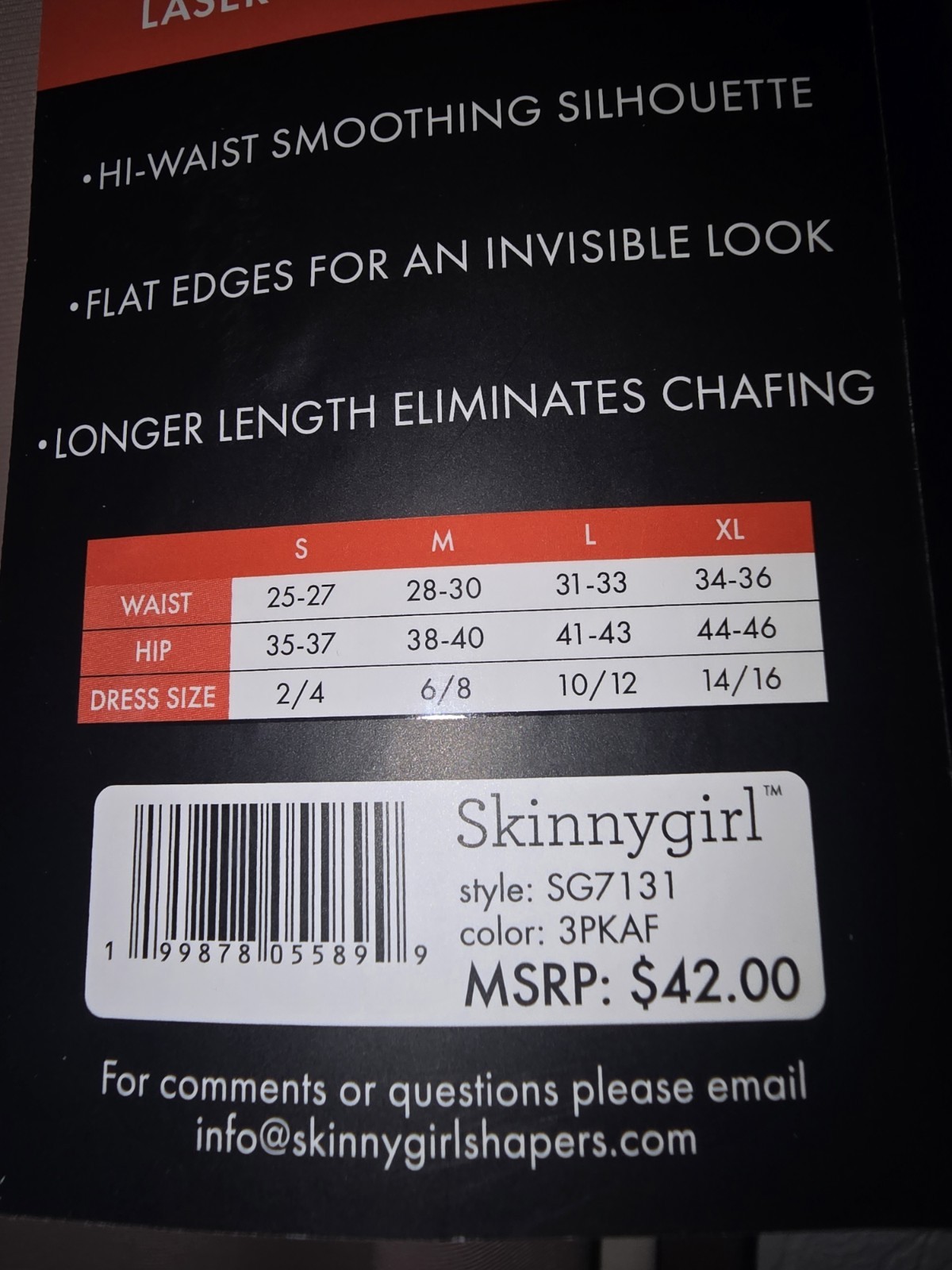 Skinnygirl Laser Shaping Shorts High-Waist Waist/Thigh/Abdomen Beige M SG7131