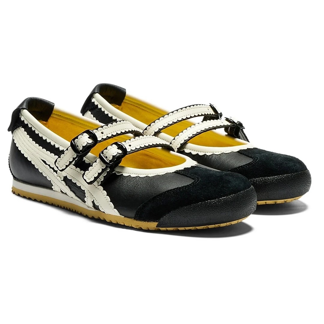 2026 Patou x Onitsuka Tiger Mexico 66 Tgrs Mary Jane Ballet Flats 118A2678-001