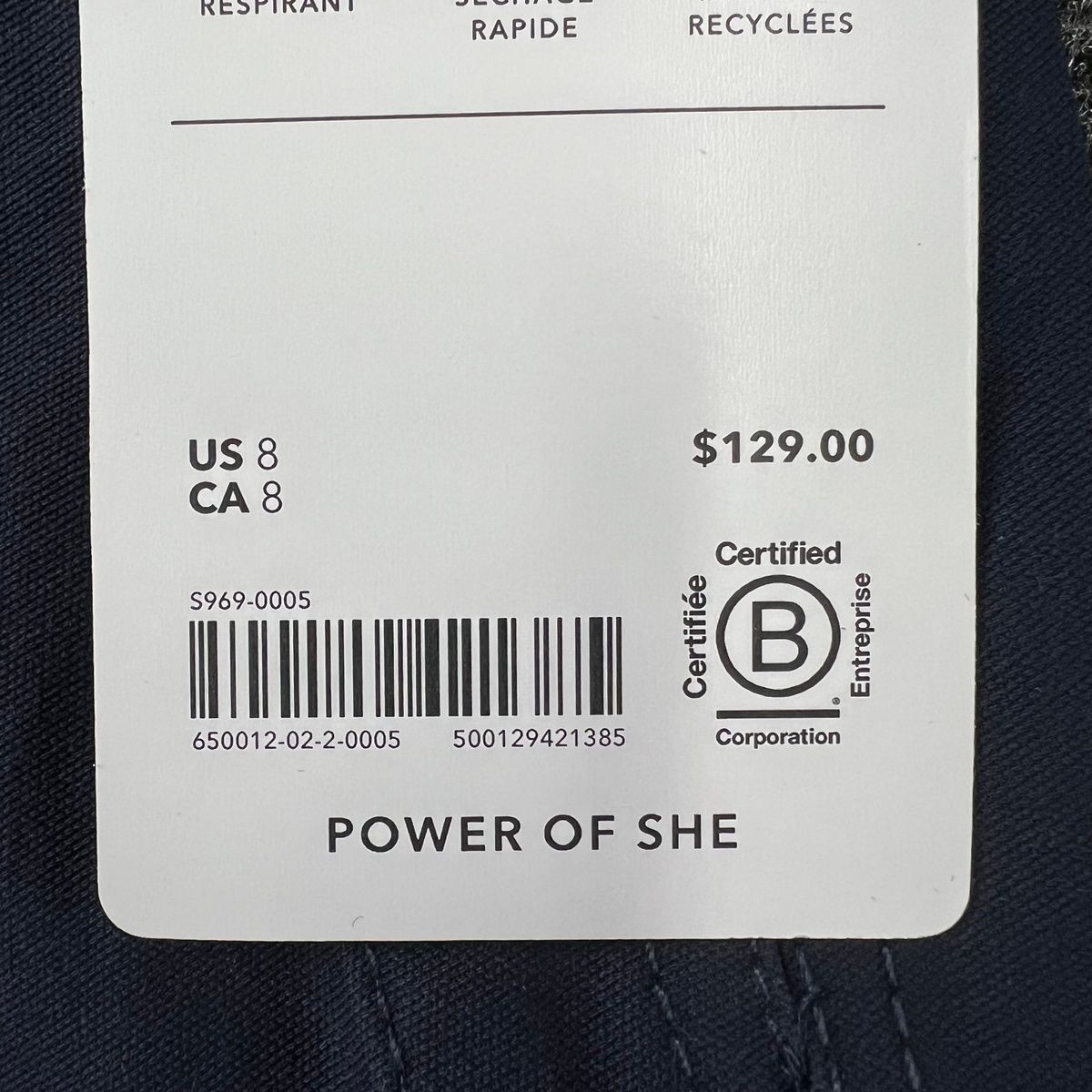 ATHLETA Skyline High Rise Barrel Leg Pants Women’s Size US 8 Navy