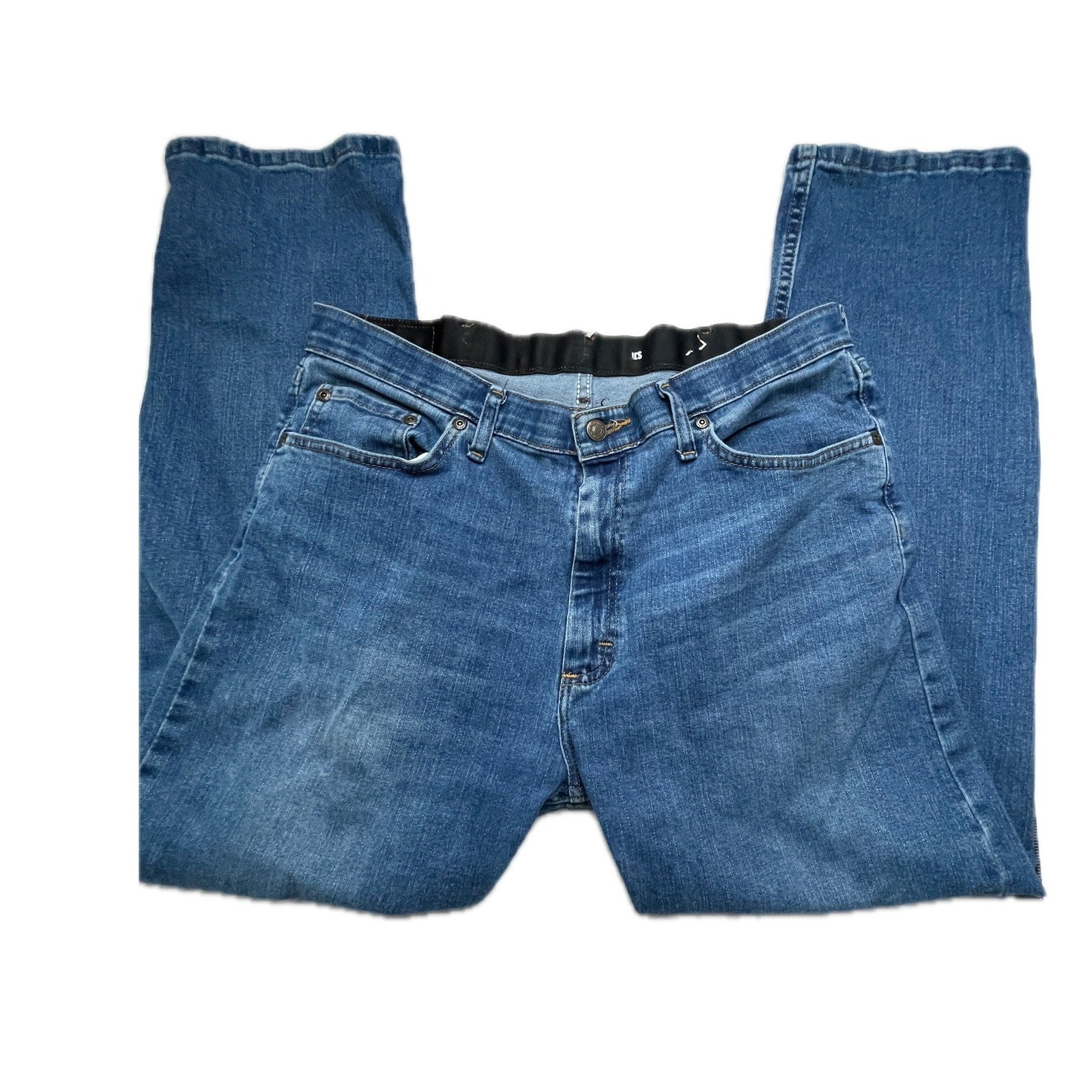Wrangler Jeans MENS 34×30 Blue Premium Quality Straight Leg Comfort Waistband