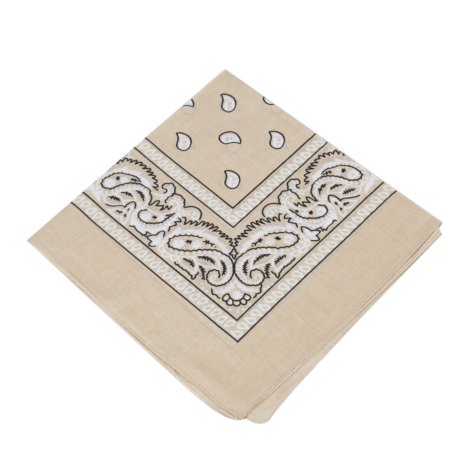 3-Pack Bandana 100% Cotton Paisley Print Double-Sided Scarf Head Neck Face Mask