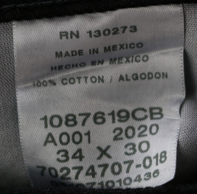 Rustler by Wrangler Regular Fit Straight Heavyweight Men’s Jeans W34 L30 Black