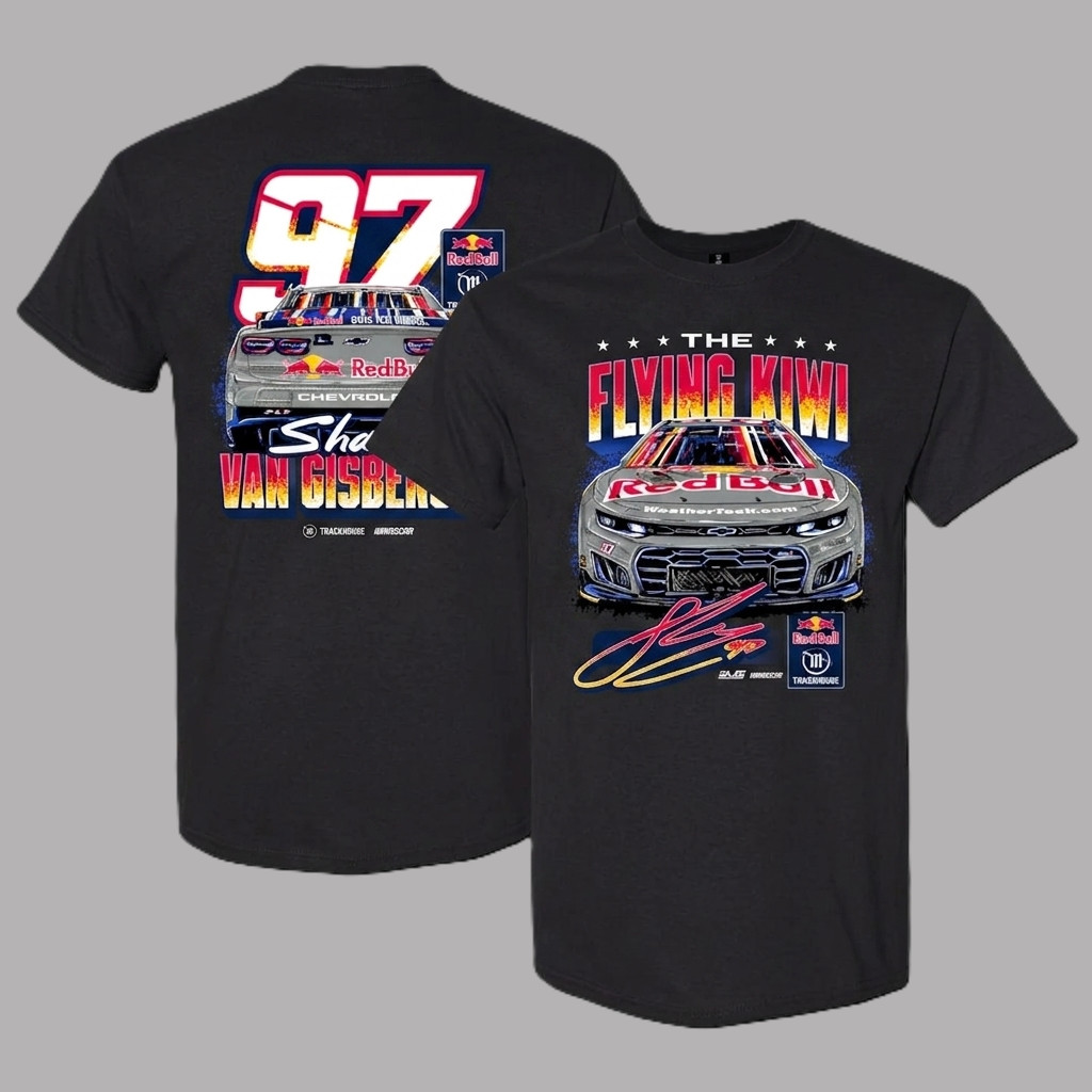 Shane van Gisbergen #97 Red Bull Flying Kiwi Shirt Trackhouse Racing Tee