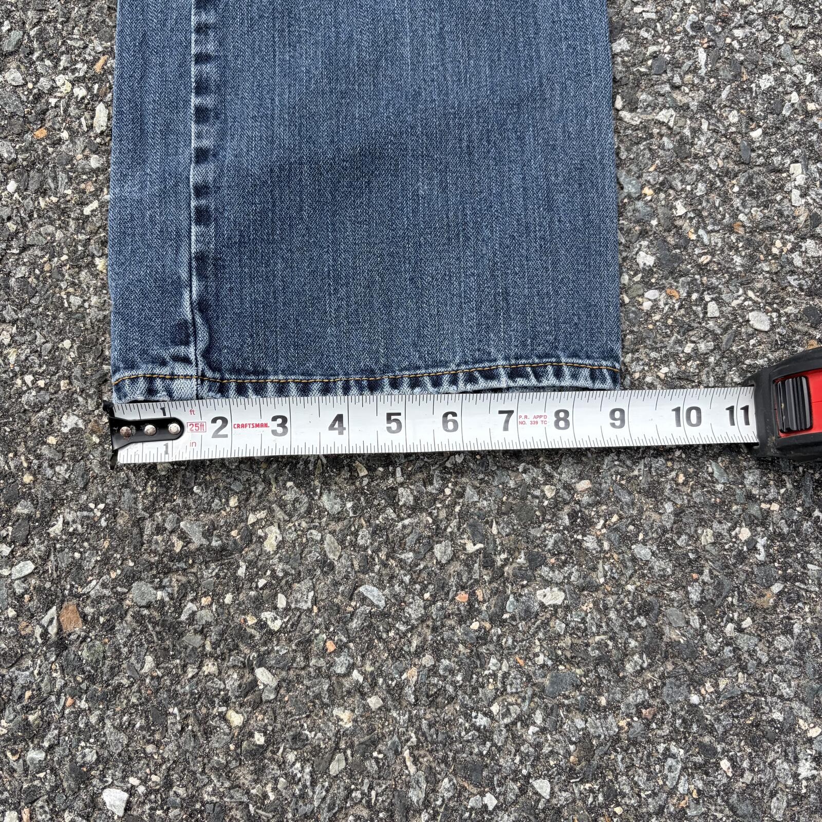 Perry Ellis Blue Denim Wide-Leg Jeans Size 32×30