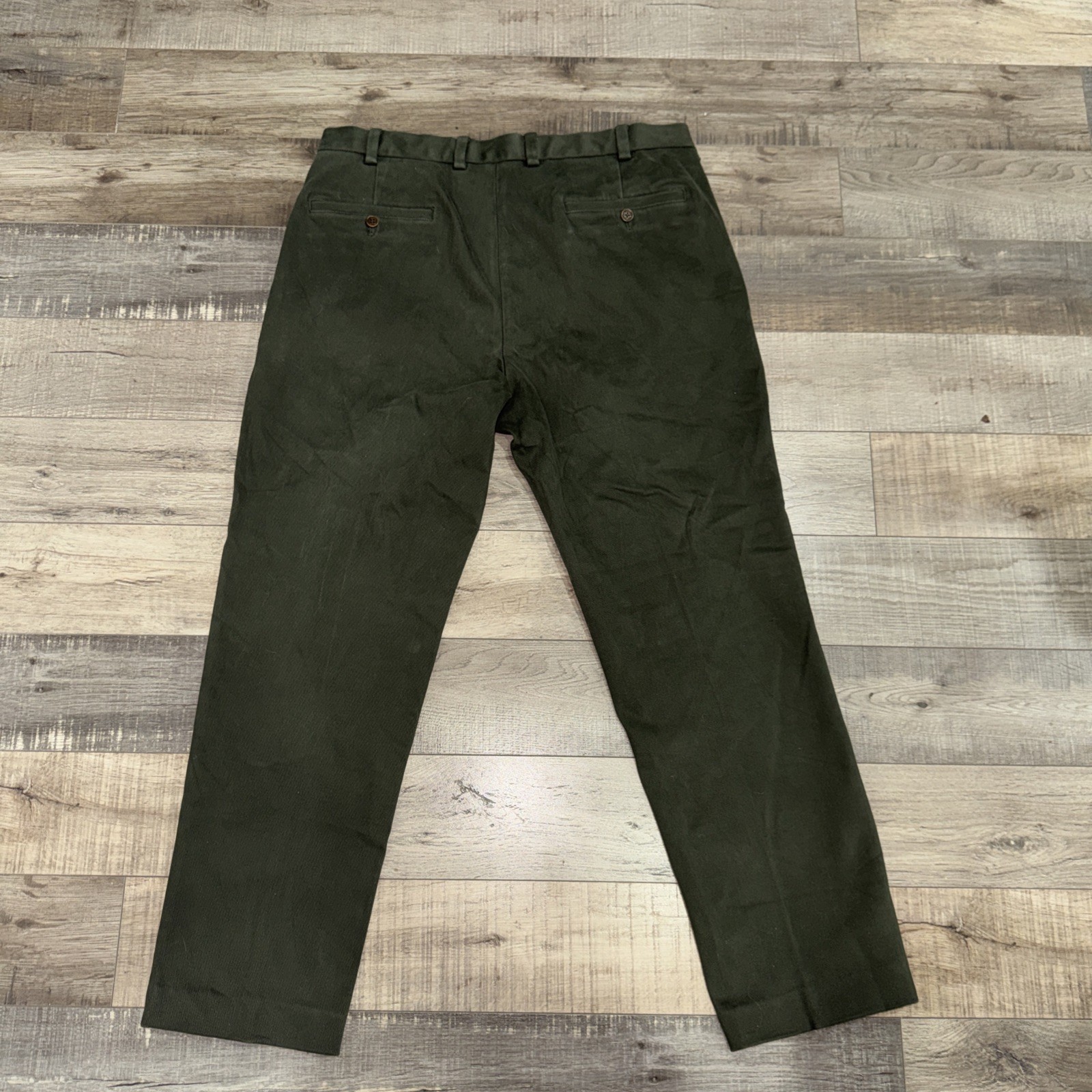 Brooks Brothers Chino Clark Pants Men’s Size 38×30 Olive Green