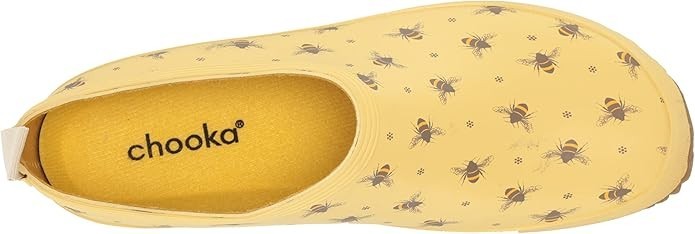 Chooka Women’s Buzzing Market Mule Waterproof Garden Clog Slip On Yellow Bees