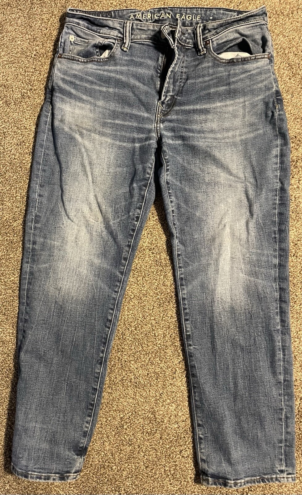 American Eagle AirFlex 33×30 and Hollister Slim Straight Blue Jeans 32×30