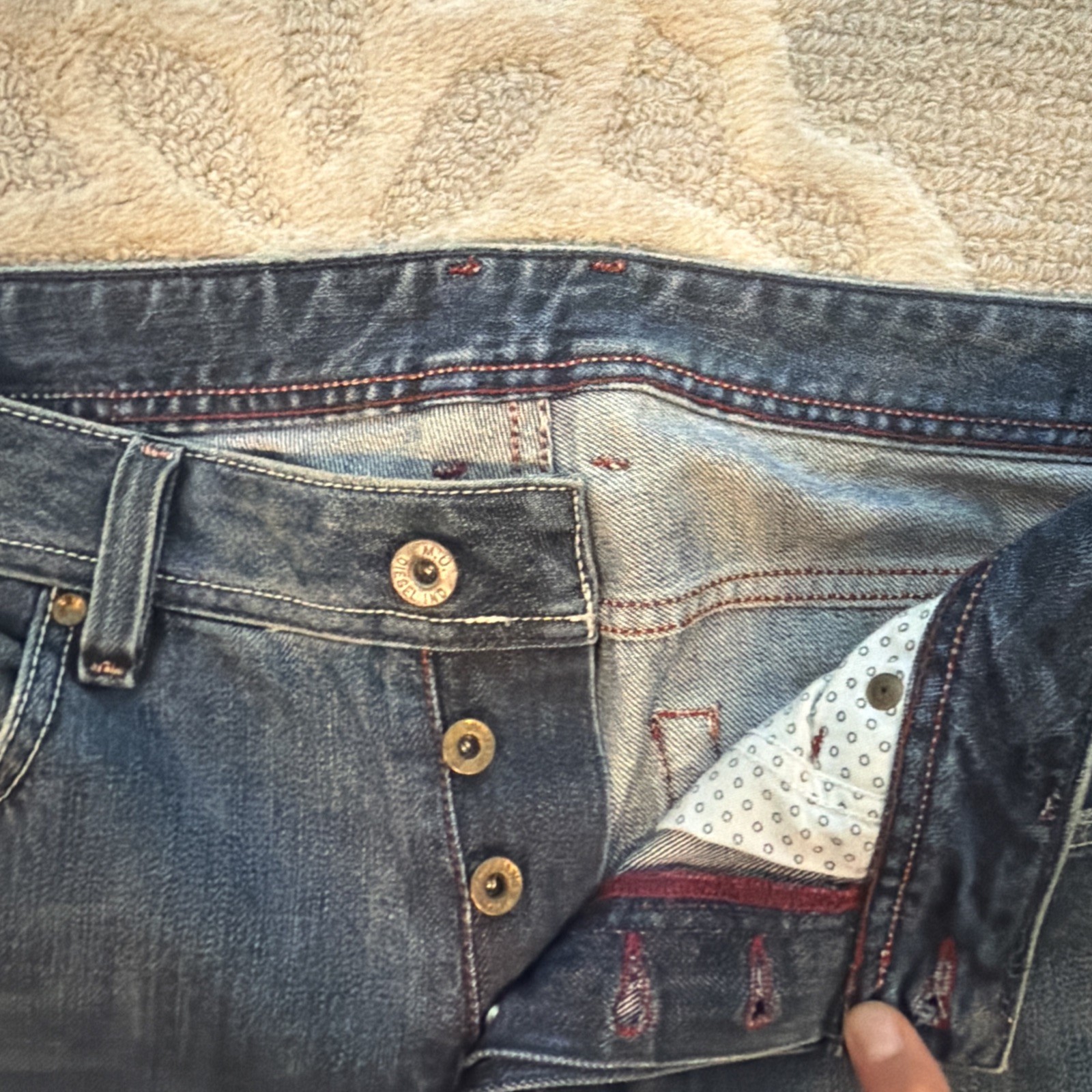 Diesel Zathan 2005 VINTAGE RARE Bootcut W31xL30 Wash 70C Original Hem