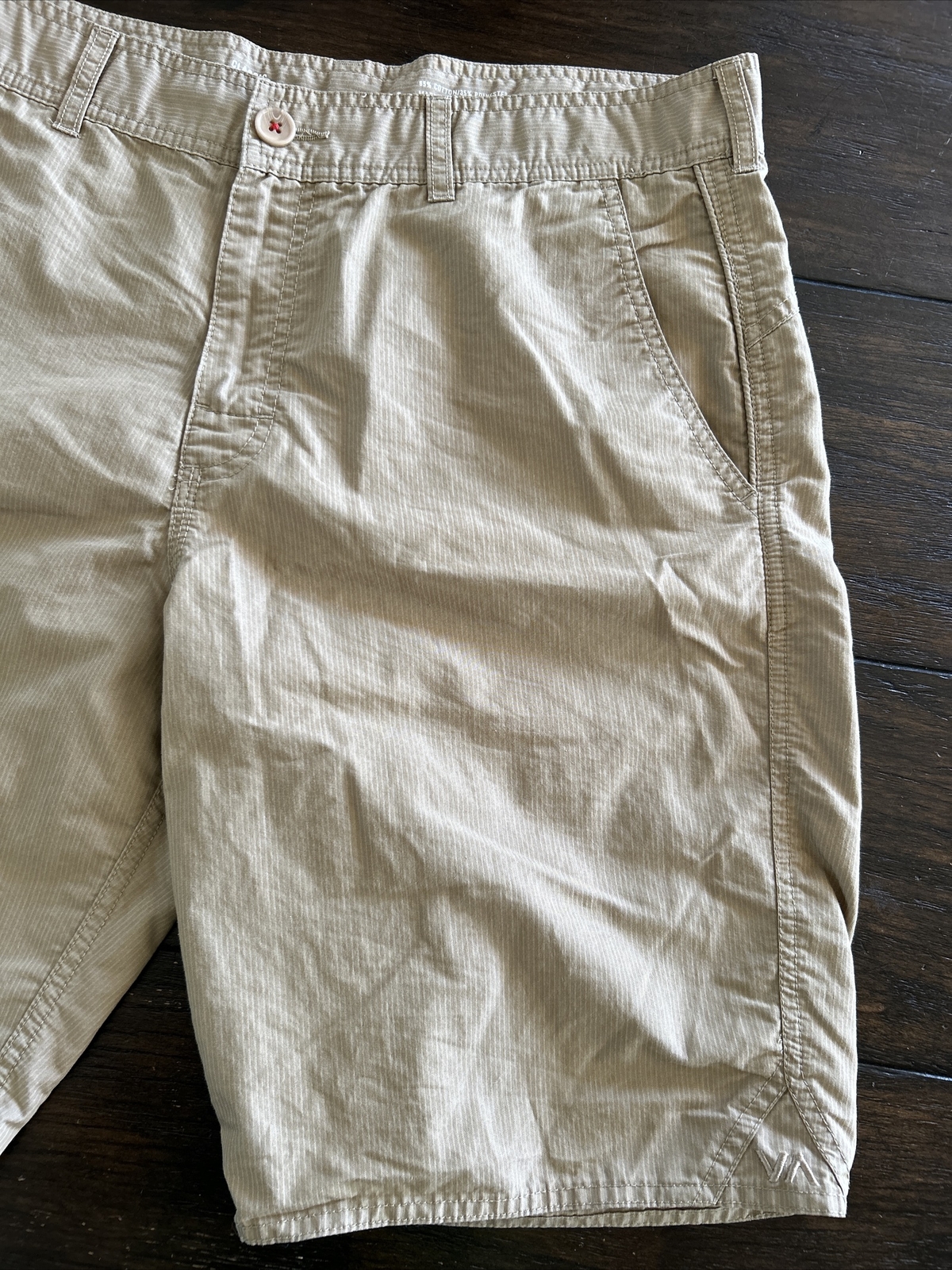RVCA Chino Shorts Men’s 34 Classic Non-Stretch Beige
